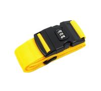 4Pcs Adjustable Luggage Strap Packing Belt Travel Essential Accessories Suitcase Supplies Fixed Cipher Lock para Equipaje(Yellow)
