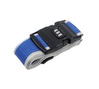 4Pcs Adjustable Luggage Strap Packing Belt Travel Essential Accessories Suitcase Supplies Fixed Cipher Lock para Bolsos(Grey Blue)