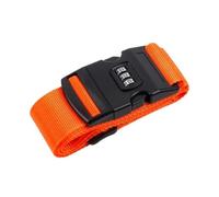 4Pcs Adjustable Luggage Strap Packing Belt Travel Essential Accessories Suitcase Supplies Fixed Cipher Lock para Bolsos(Orange)