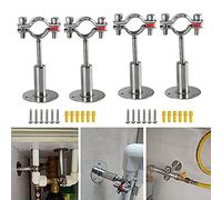 4Pcs Ajustable Tubo Soporte Abrazaderas De Pipa, 304 Acero Inoxidable Abrazadera Del Soporte, Fuerte Y Estable Para Un DiáMetro De 25-27 MM, Ideal Para La FijacióN De TuberíAs, Tubos O Barras, Etc.