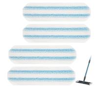 4Pcs Almohadilla de Repuesto para Mopa Vileda H2Pro para O-cedar H2Pro, Kit de Repuesto de Mopa Plana Reutilizable, Recambio Fregona Mopa, Microfibra para Vileda Recambio para Todo Tipo de Suelos Duro