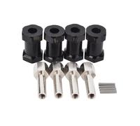4Pcs Aluminio RC Coche 12Mm Adaptador de CombinacióN de ExtensióN de Adaptador de Unidad de Cubo de Rueda Hexagonal para 1/10 RC Crawler Axial SCX10
