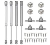 4PCS Amortiguadores de Gas 200N/20kg Amortiguadores Muebles Cocina Resorte de Compresión para Puertas Armario Bisagra Armario con Tornillos Pistones a Gas