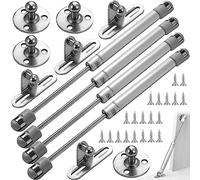 4PCS Amortiguadores de Gas 200N, Pistones a Gas Muebles Cocina Amortiguador Puertas Elevables, Resorte de Compresión para Puertas Armario, Bisagras Resortes Armario con Tornillos