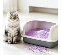 4Pcs Arena para Gatos de Tofu 6L, Aglomerante y Soluble en Agua, Desechable por el Inodoro, en Polvo, Absorción Rápida, Control de Olores, Material Natural y Seguro Olor Lavanda