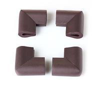 4pcs bebé espuma antigolpes seguridad seguridad mesa escritorio estante esquina guardia cojín Protector marrón marrón
