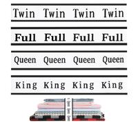 4Pcs Bed Sheet Organizer Bands Sheets Labels for Elastic Bedding Linen Closet Storage Foldable Sheet Set Organizer Sheet Keeper