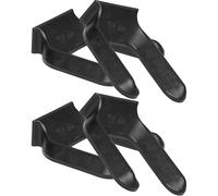 4pcs Bed Stoppers Furniture Cups Furniture Wheel Stoppers Furniture Caster Cups Furniture Cups Fits to All Floors Wheels of Sofas Beds Chairs Prevents Scratches - Black