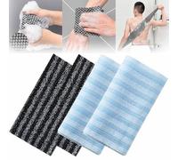 4Pcs Blissal Exfoliating Shower Towel, Blissal Exfoliating Towel, Blissal Scrub Cloth, Back Exfoliator Towel, Exfoliating Bathing Towel, Blissal Towel for Men and Women (4Pcs-B)