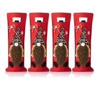 4PCS Bolsas Navideñas Para Botellas De Vino,Funda De Botella De Gnomo,Navideña Para Botella Vino,Decoración De Botellas De Vino De Navidad,Navideños Gnomos Bolsas Botella,Fiestas Navideñas (B)