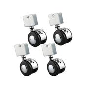 4pcs Brand New 2 Inch Crib Casters With Splint Brake Rotating Wheels Zinc Alloy + Nylon High Quality Hardware Fittings(20MM)
