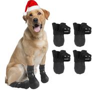 4pcs Calcetines de Agarre de Perro, Suave Evita Que Lame Las Patas de los Perros antideslizan Las Patas Walkee para Pisos de Madera Dura s tamaño