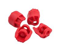 4pcs Capa de Choque de plástico Protector Protector de protección Cubierta Compatible con AR330492 para 6s 1/7 1/8 Accesorios de Piezas de actualización de automóviles RC Fit Universal(Red)
