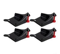 4pcs Car Hose Guides Wedge For Any Size Tire Plastic Water Pipe Tube Anti-Pinch Tools With Lock Grip For Vehicle Wash And Detailing Kits Black Orange (Negro)