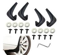4PCS Car Mud Flaps, Mud Guard, Fender Guard, Splash Guard, Front & Rear Side Mud Guard, Wheel & Tire Splash Guards, Fender Against Sewage, Mud, Dust, Snow, No Drilling Mudguards Universal for Most Car