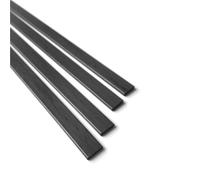4PCS Carbon Fiber Strip Length 500mm Light Weight Pure Carbon Fibre Bars, Flat Carbon Fiber Rods for RC Quadcopter(1x6x500mm)