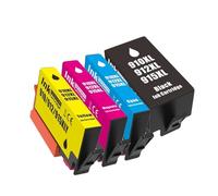 4pcs Cartucho 910XL 912XL 915XL Compatible HP 8010 | Impresión de oficina, tinta de color, salida estable, cartucho de repuesto, documentos transparentes
