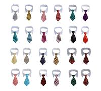 4PCS Cat Business Tie, Cats Necktie with Suit White Collar Adjustable, Cat Necktie Cat Tie, Adjustable Puppy Pets Formal Necktie Collars, Dog Ties with Suit White Collar (Random)
