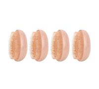 4pcs Cepillo para el cabello de paja de trigo Cepillo de desesperación del huevo Pincel de peinador portátil Pepillo para el cabello para todos los tipos de cabello