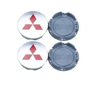 4Pcs Coche Rueda Tapas Centrales para Mitsubishi Pajero V73(V77) 2008-2011,Tapas Centrales de Llantas Auto Tapas Llantas Coche Accesorios,58mm-Red