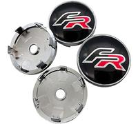 4pcs Coche Tapas Centrales De Llanta para Seat Leon FR+ Cupra Ibiza Altea Exeo Formula 60mm,Impermeable Prueba Polvo Tapacubos Llantas Centrales Auto Decorativa Accesorios