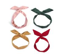4pcs Color sólido cabello cabello Twist Bown Headband de conejo alambre de alambre de de de de yoga Accesorio de soporte para el para mujeres y niñas..
