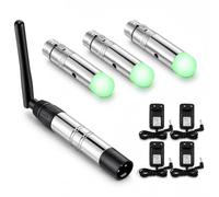 4Pcs Controlador DMX Inalámbrico, Transmisor/Recibidor Inalámbrico DMX512 LED, Controlador de Iluminación LED con Controlador DMX para Barras de luz de Escenario Luz de Cabeza Móvil