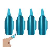 4pcs coser protector de dedos, diseño ergonómico aluminio, metal de costura aguja encima la cubierta dedos herramienta DIY