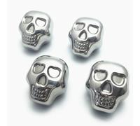 4pcs Cubos de hielo Whisky Stones Reutilizables Cubos de hielo de acero inoxidable Cubas para enfriar Whisky Uso para beber bolas de whisky de metal ideal para bourbon escocés