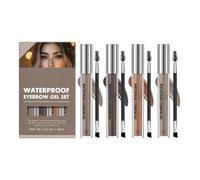 4pcs Cueras De Secado Rápido Gel Sudor Y Transferencia Resistente Para Cejas De Con Maquillaje Cejas Aplicación Fácil