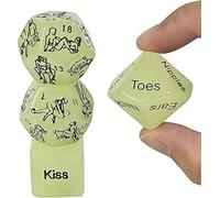 4PCS Dados polifacéticos, Dados Divertidos y Brillantes, Efectos de luz Nocturna, Especialmente diseñados para Juegos y Entretenimiento para Adultos.