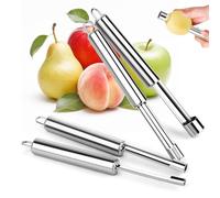 4pcs Descorazonador De Manzanas, Acero Inoxidable Saca Corazon Manzana,para Hogar y Cocina,Frutas y Verduras,cortadora de núcleo de manzana fácil de quitar, cortadora de núcleo de manzana