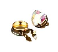 4pcs DIY Crystal Glass Shirt Decoration Women's Cufflinks Clothing Accessory For Dresses para manualidades, bodas(A-COLOR)