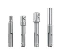 4pcs Drill Socket Adapter 1/4 3/8 1/2 Zoll Nussfahrer Sechseckalaler Schaftverlängerung für Schraubenherhandwerkzeug Hexagonal Schaft