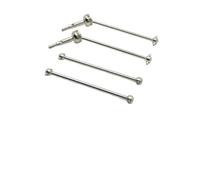4Pcs Drive Shaft y Dog Bone Set para 1/14 Scale RC Drift Cars Compatible con Model 144001 Front Rear Axle(Silver)