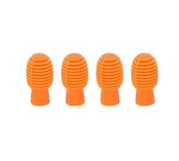 4Pcs Drum Stick Mute, Drum Mute Drumstick Silent Practice Tips Drumstick Silent Tip Drum Dampener Accesorio(naranja)