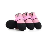 4pcs Durabilidad Perros Zapatos Para Correr Transpirable Perro Botas De Goma Antideslizante Para Diferentes Terrenos Cómodas Zapatillas De Deporte Para Mascotas