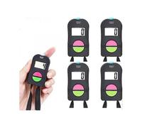 4PCS Electronic Digital Hand Tally Counter, Golf Sports Counter, Manual Addition Subtraction Electronic Clicker, Digital Hand Held Counter with Lanyar