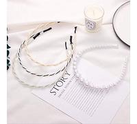4pcs-elegance Exquisite Light Luxury Style Simulation Pearl Girl Hair Band Party Wedding Scene Shopping Accesorios para el cabello 4PCS-mix colors
