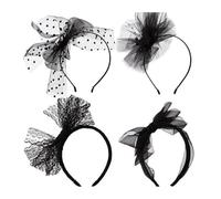 4pcs Elegantes Grandes De Malla Diademas De Malla Decoración Del Cabello Cómodas Y Prácticas Para Uso Diario Y La Banda Para Cabello Las Mujeres Modernas Los Eventos