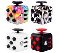 4pcs Fidget Toy Cubes Antiestres Niños Adultos Stress Cube Juguete Sensorial Juguete para ADHS Niños y Adultos para el Aprendizaje y el Trabajo