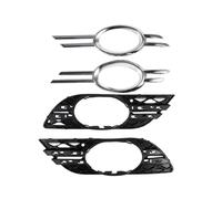 4Pcs Front Bumper Fog Light Chrome Grill Trim Cover Left Right for 2007 2008 2009 W211 E320 E350 E5
