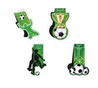 4pcs Fútbol Marcadores Magnéticos Del Libro Magnético Clip De Resbalón De La Página Resistente A La Página Para Amantes Lectores Fútbol Con Temas