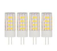 4pcs G4 Bombilla LED 220V 5W Jc Base Bi-pin G4 Luz LED para Candelabros Luces Colgantes Luces de Disco de Pared de Mesa Iluminación de Paisaje Reemplazo para Bombillas Halógenas, 5W, Blanco Natural