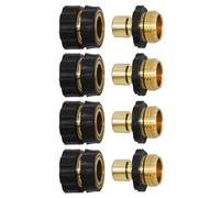 4PCS Garden Hose Quick Connect - 3/4 Inch Male Female Hose Fittings with Gaskets, Universal Quick Connector Adapter Set for Faucet Sprayer Sprinkler Lawn Yard Flower Bed Watering System