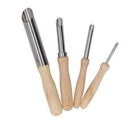 4PCS Herramientas de Escultura de Cerámica de Perforación Redonda de Acero Inoxidable Cortador de Agujeros de Perforación de Arcilla Moldeador de Círculos Suministros de Conjunto