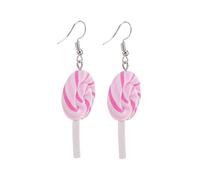 4pcs Hoop Funny Dangle Cute Earings for Girls Women Lollipop Womens Earrings Child Charm Ice Cream