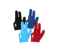 4pcs IBS billar tres dedos guante profesional 4 colores Spandex billar