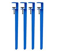 4Pcs Iron F-Shape Table Legs, 71cm(28in), Blue, Adjustable, No Punching, 300kg Capacity, Coffee/Dining/Workbench/Bar Use