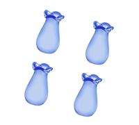 4pcs Jarrón De Vidrio En Miniatura Elegante Organizadores Pieles Pieles Elegantes Decoración del Hogar Contenedor Cabello